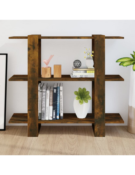 Libreria/Divisorio Rovere Fumo 100x30x87 cm