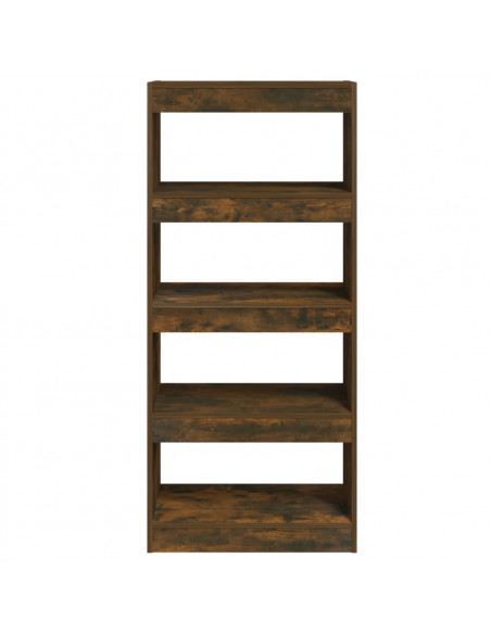 Libreria/Divisorio Rovere Fumo 60x30x135 cm Legno Multistrato