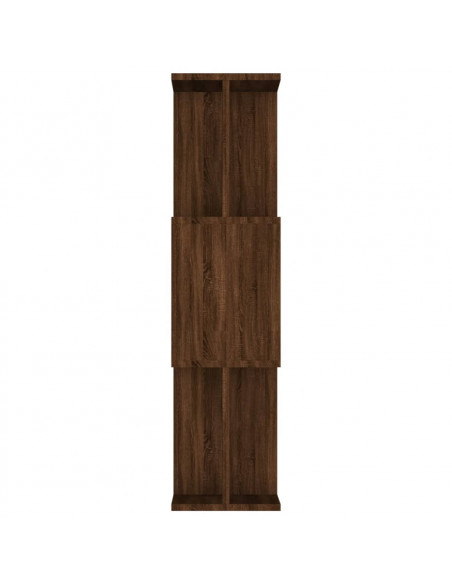 Libreria/Divisorio Rovere Marrone 80x24x96 cm Legno Multistrato