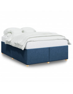 Giroletto senza Materasso Blu 140x190 cm in Tessuto 2