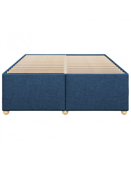 Giroletto senza Materasso Blu 140x190 cm in Tessuto