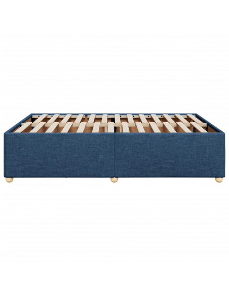 Giroletto senza Materasso Blu 140x190 cm in Tessuto