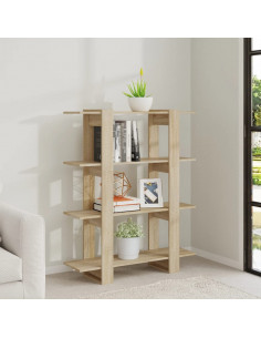 Libreria/Divisorio Rovere Sonoma 100x30x123,5 cm