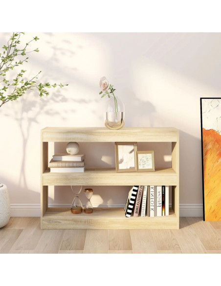Libreria/Divisorio Rovere Sonoma 100x30x72 cm