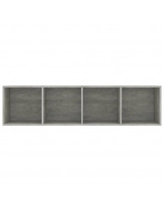 Libreria/Mobile TV Grigio Cemento 143x30x36 cm