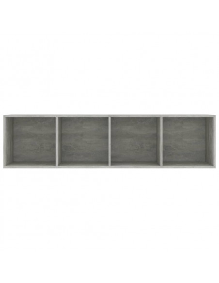 Libreria/Mobile TV Grigio Cemento 143x30x36 cm