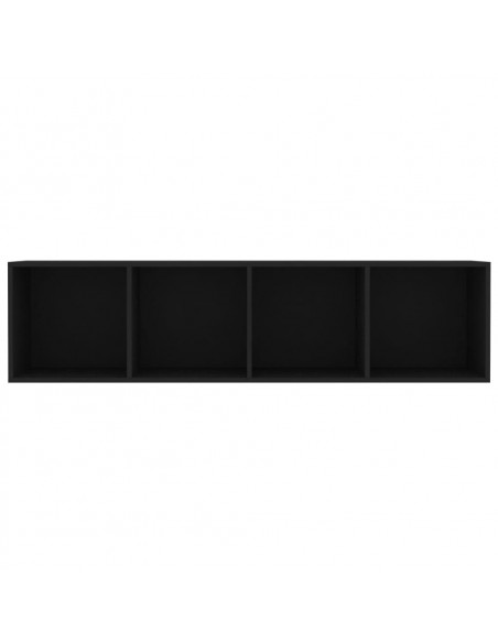 Libreria/Mobile TV Nero 143x30x36 cm