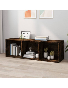Libreria/Mobile TV Rovere Fumo 36x30x114cm in Legno Multistrato