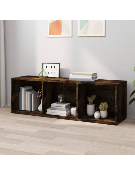 Libreria/Mobile TV Rovere Fumo 36x30x114cm in Legno Multistrato