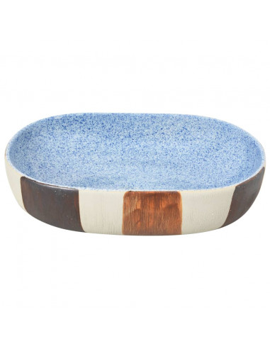 Lavabo da Appoggio Multicolore Ovale 59x40x14 cm Ceramica