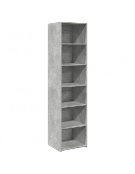 Credenza Grigio Cemento 45x41x185 cm in Legno Multistrato