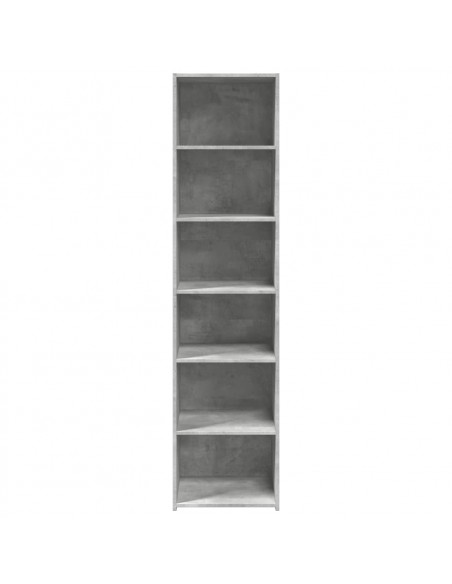 Credenza Grigio Cemento 45x41x185 cm in Legno Multistrato