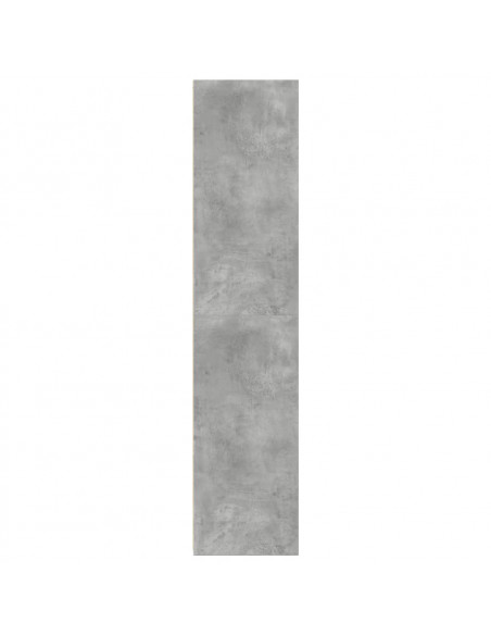Credenza Grigio Cemento 45x41x185 cm in Legno Multistrato