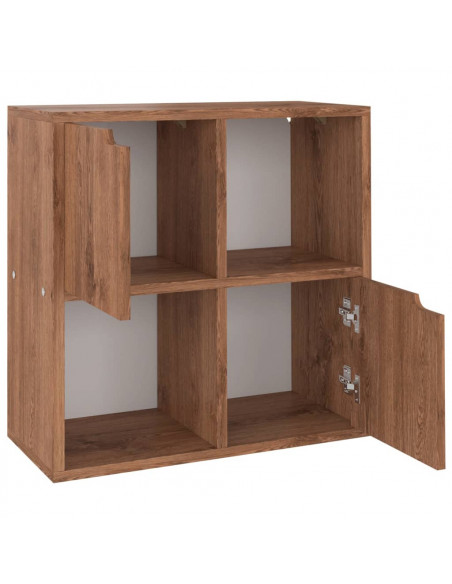 Libreria Rovere Marrone 60x27,5x59,5 cm in Legno Truciolato