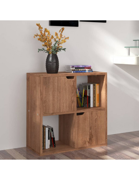 Libreria Rovere Marrone 60x27,5x59,5 cm in Legno Truciolato