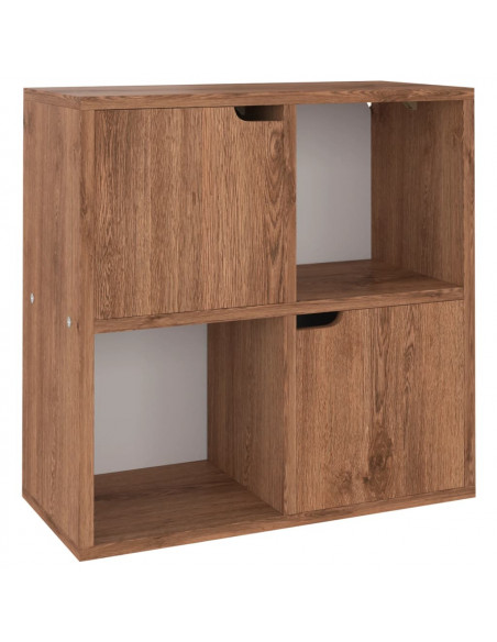 Libreria Rovere Marrone 60x27,5x59,5 cm in Legno Truciolato