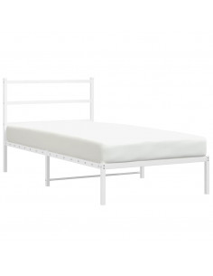 Giroletto con Testiera Metallo Bianco 107x203 cm 2