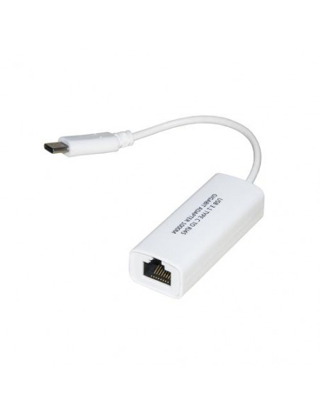 LINK ADATTATORE USB-C MASCHIO - CONNETTORE RJ45 FEMMINA PER RETI GIGABIT 10/100/1000