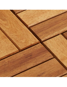 Listelli per Pavimento 30 x 30 cm in Legno di Acacia 30 pz