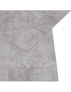 Listoni Autoadesivi in PVC 5,21 m² 2 mm Grigio Terra