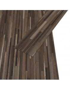 Listoni Autoadesivi in PVC 5,21 m² 2 mm Marrone a Strisce