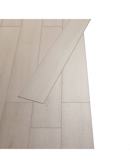 Listoni Autoadesivi in PVC 5,21 m² 2 mm Rovere Bianco Classico
