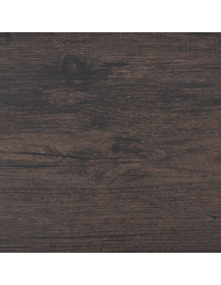 Listoni Pavimentazione Autoadesivi PVC 5,02m² 2mm Marrone Scuro