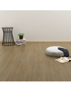 Listoni Pavimenti Autoadesivi 4,46 m² 3 mm PVC Marrone Naturale