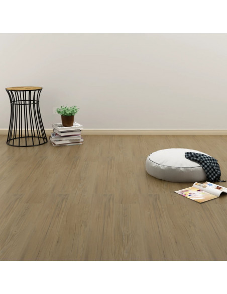 Listoni Pavimenti Autoadesivi 4,46 m² 3 mm PVC Marrone Naturale