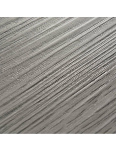 Listoni Pavimenti Autoadesivi in PVC 2,51 m² 2mm Grigio Scuro