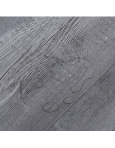 Listoni Pavimento in PVC 5,02 m² 2 mm Autoadesivi Legno Grigio