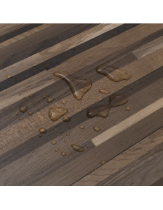 Listoni Pavimento PVC 5,02 m² 2mm Autoadesivi Marrone a Strisce