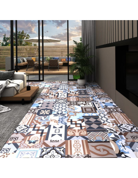 Listoni Pavimento PVC Autoadesivi 5,11 m² Design Mono