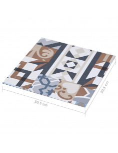 Listoni per Pavimenti Autoadesivi 20 pz in PVC 1,86 m² Mono