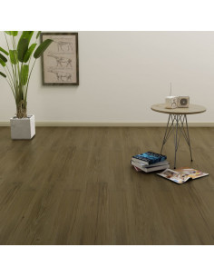 Listoni per Pavimenti Autoadesivi 4,46 m² 3 mm in PVC Marrone