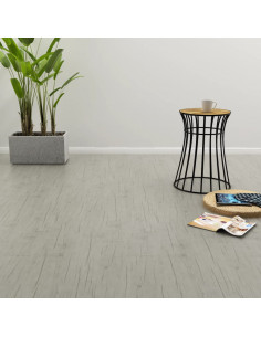 Listoni per Pavimenti Autoadesivi 4,46m² 3mm PVC Rovere Slavato