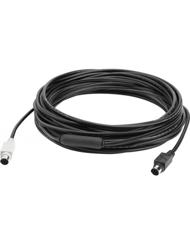 Logitech GROUP 10m Extender Cable cavo PS/2 6-p Mini-DIN Nero