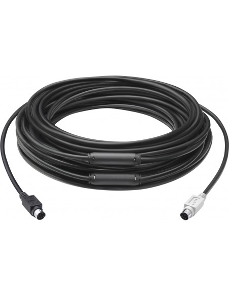 Logitech GROUP 15m Extender Cable cavo PS/2 6-p Mini-DIN Nero