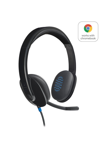 Logitech H540 Auricolare Cablato A Padiglione Ufficio USB tipo A Nero