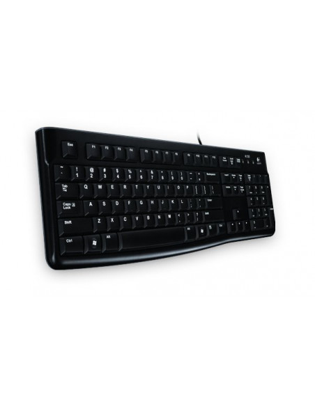 Logitech K120 Corded Keyboard tastiera USB QWERTZ Tedesco Nero