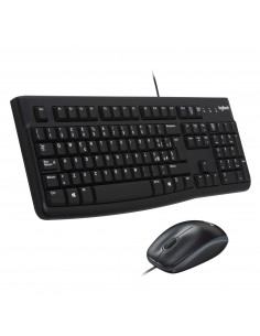 Logitech MK120 Combo Tastiera e Mouse con Filo per Windows, Mouse Ottico Cablato, Tastiera di Dimensioni Standard, USB Plug-and-