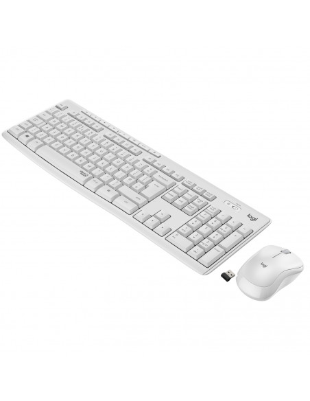 Logitech MK295 Kit Mouse e Tastiera Wireless – Tecnologia SilentTouch, Tastierino Numerico, Tasti Scelta Rapida, Tracciamento 