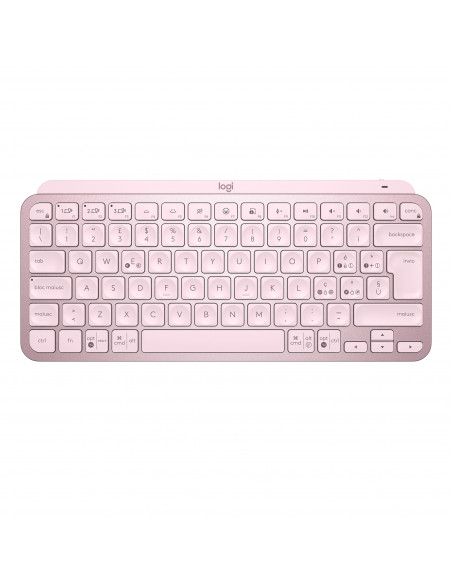 Logitech MX Keys Mini Tastiera Illuminata Wireless, Minimal, Compatta, Bluetooth, Retroilluminata, USB-C, Compatibile con Apple 