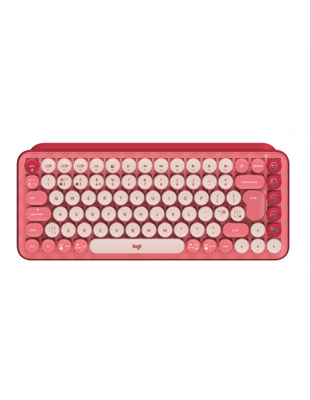 Logitech POP Keys Tastiera Meccanica Wireless con Tasti Emoji Personalizzabili, Design Compatto Durevole, Connettività Bluetoot