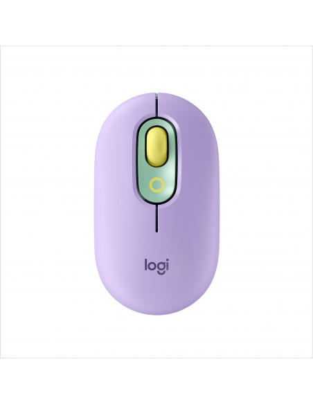 Logitech POP Mouse Wireless con Emoji personalizzabili, Tecnologia SilentTouch, Precisione e Velocità, Design Compatto, Bluetoo