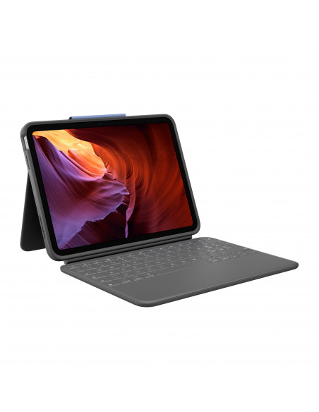 Logitech Rugged Folio QWERTY Italiano Smart Connector Grafite