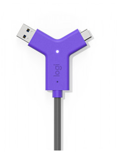 Logitech Swytch Trasmettitore e ricevitore AV Nero, Viola