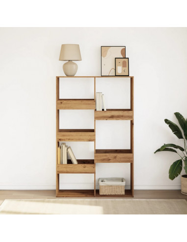 Libreria Rovere Artigianale 100x33x155,5cm in Legno Multistrato