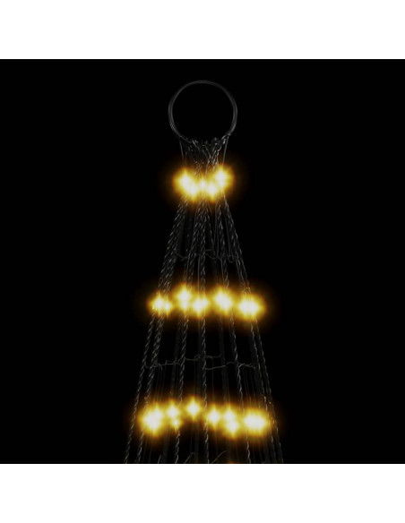 Luce Albero di Natale su Pennone 1534LED Bianco Caldo 500cm