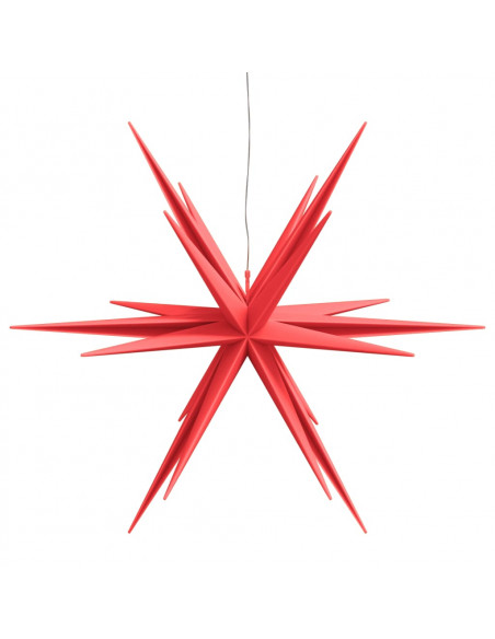 Luce di Natale con LED Pieghevole Rossa 100 cm